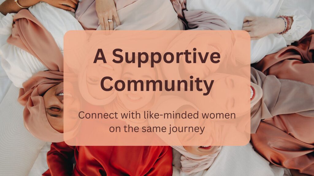 Community of women, supportive, safe, nonjudgemental, inclusive